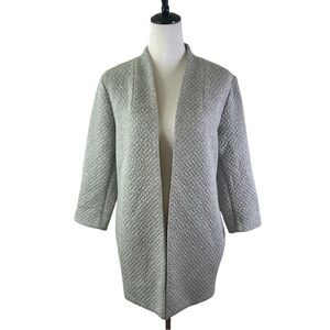 Women's Gray Quilted Sweater